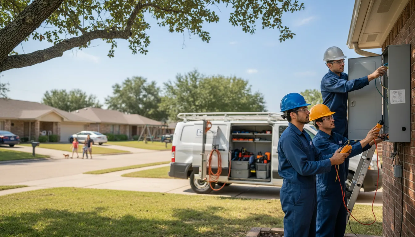 Certified electrician providing emergency electrical services in Bronson, TX
